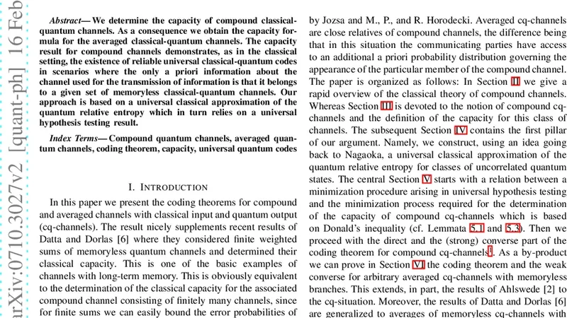 Classical Capacities of Averaged and Compound Quantum Channels