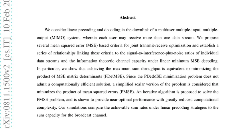 Linear Processing and Sum Throughput in the Multiuser MIMO Downlink