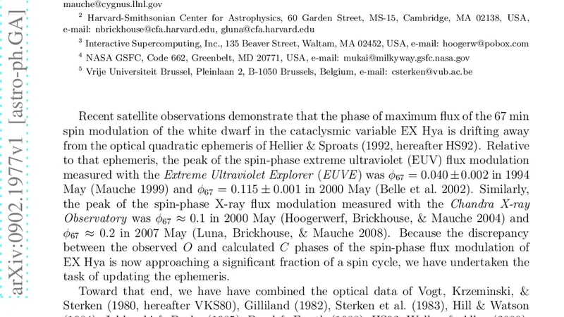 Updated Spin Ephemeris for the Cataclysmic Variable EX Hydrae