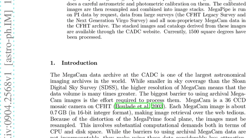 MegaPipe 메가캠 이미지 스태킹 파이프라인