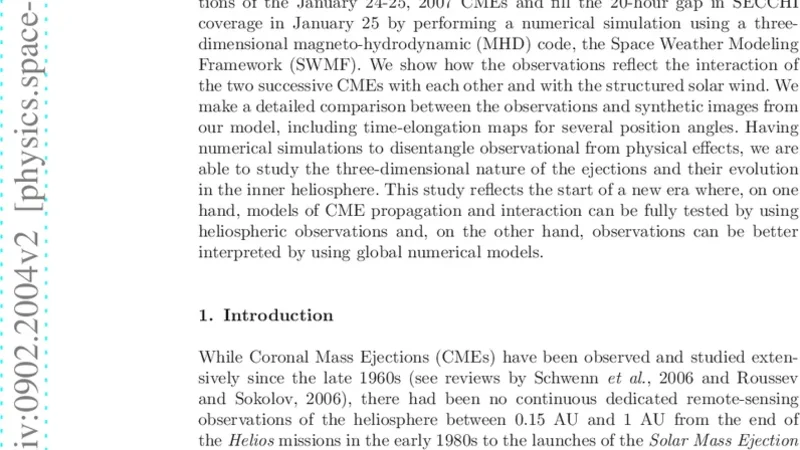Solar-Terrestrial Simulation in the STEREO Era: The January 24-25, 2007   Eruptions