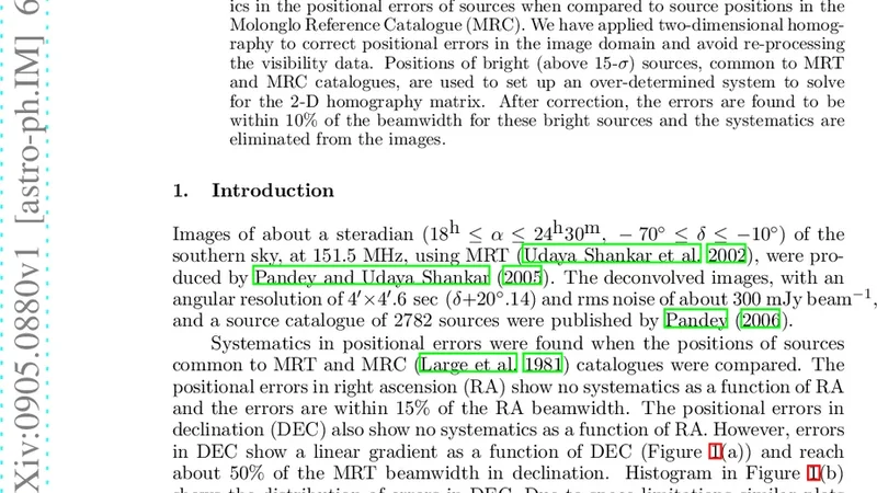Homography 기반 MRT 위치 오류 보정