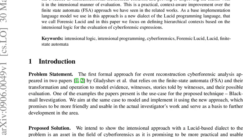 Towards Automated Deduction in Blackmail Case Analysis with Forensic   Lucid