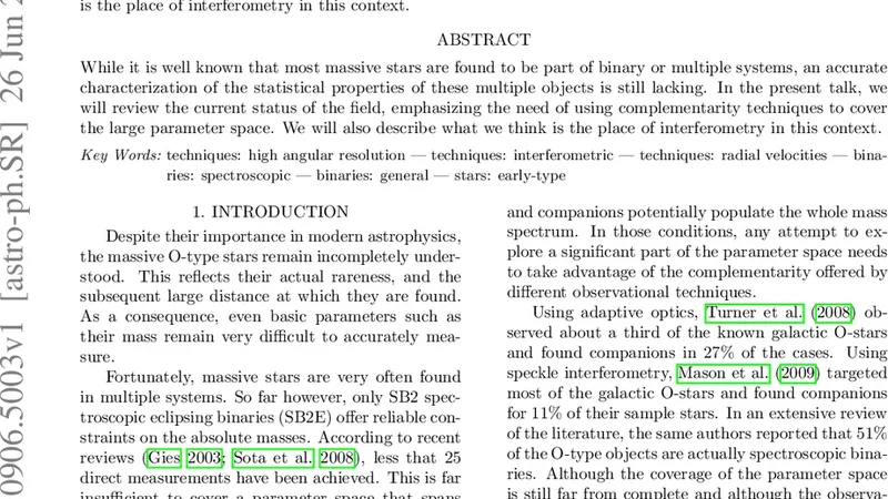 The place of interferometry in massive star multiplicity sudies