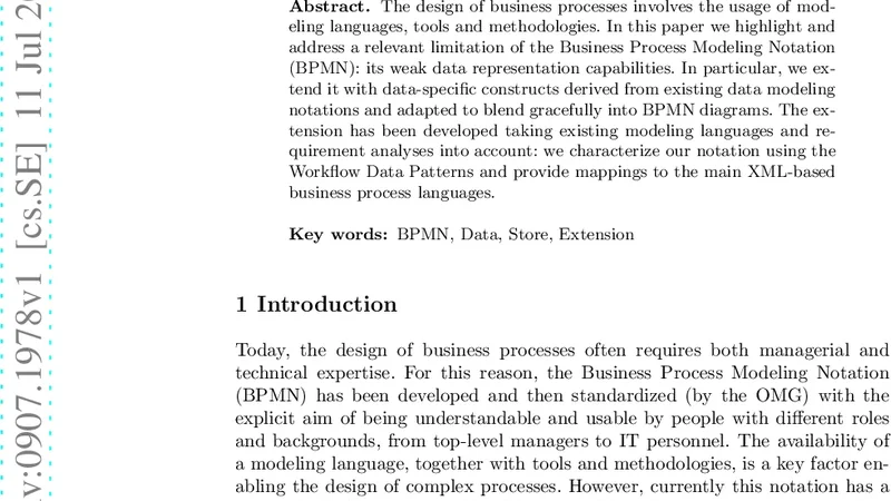 BPDMN: A Conservative Extension of BPMN with Enhanced Data   Representation Capabilities