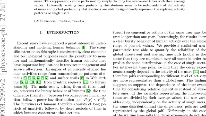 Human Activity in the Web