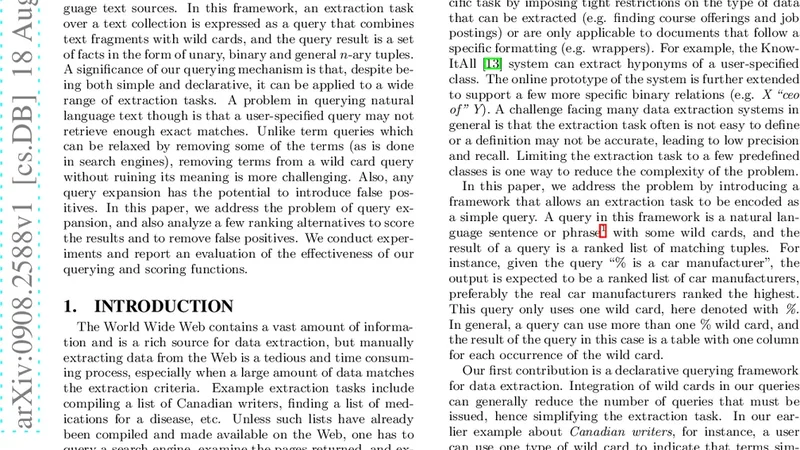 Wild Card Queries for Searching Resources on the Web