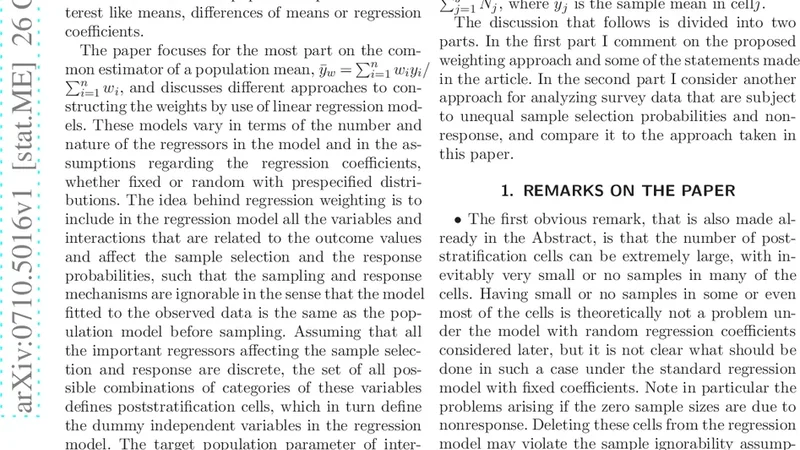 Comment: Struggles with Survey Weighting and Regression Modeling