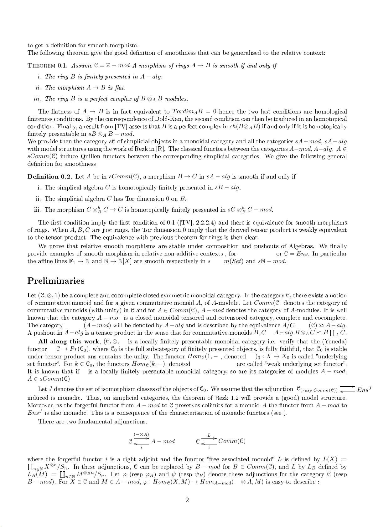 상대적 기하학에서의 매끄러움 개념 확장