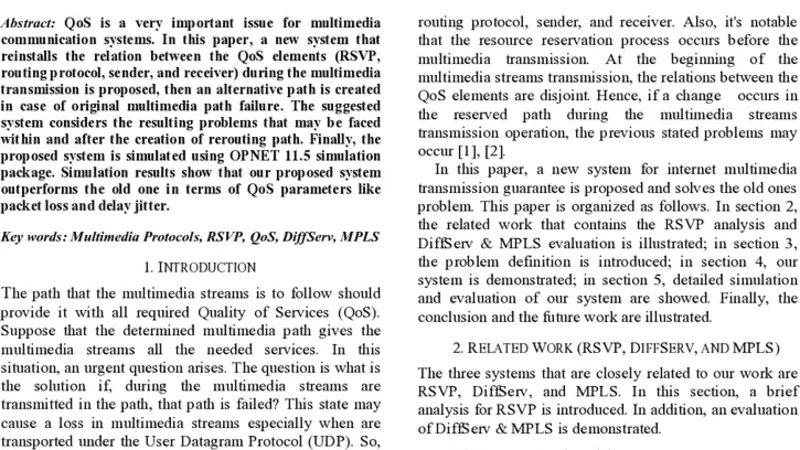 Analysis, Design and Simulation of a New System for Internet Multimedia   Transmission Guarantee