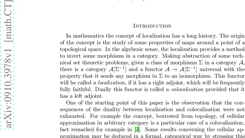Localizations, colocalizations and non additive *-objects