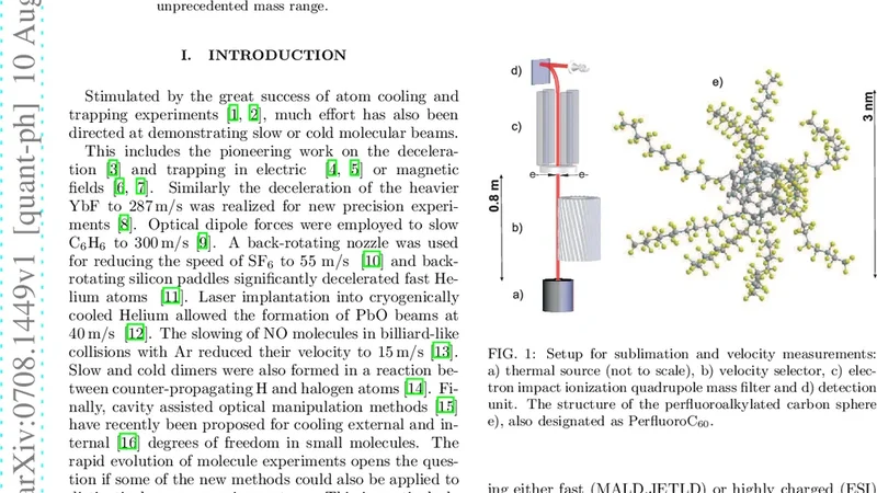 Slow beams of massive molecules