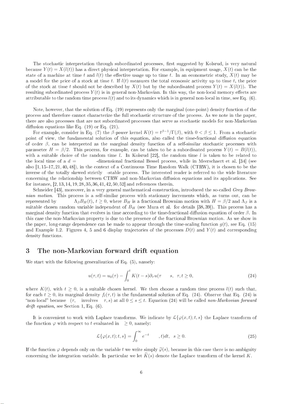 비마코프 확산 방정식과 시간 지연 프로세스의 이론 및 시뮬레이션