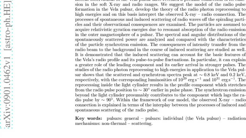 Toward explanation of the X-ray - radio correlation in the Vela pulsar