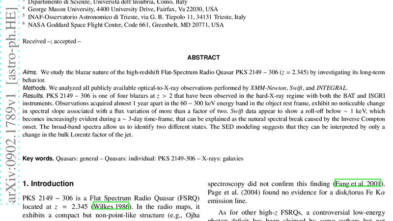 The changing look of PKS 2149-306
