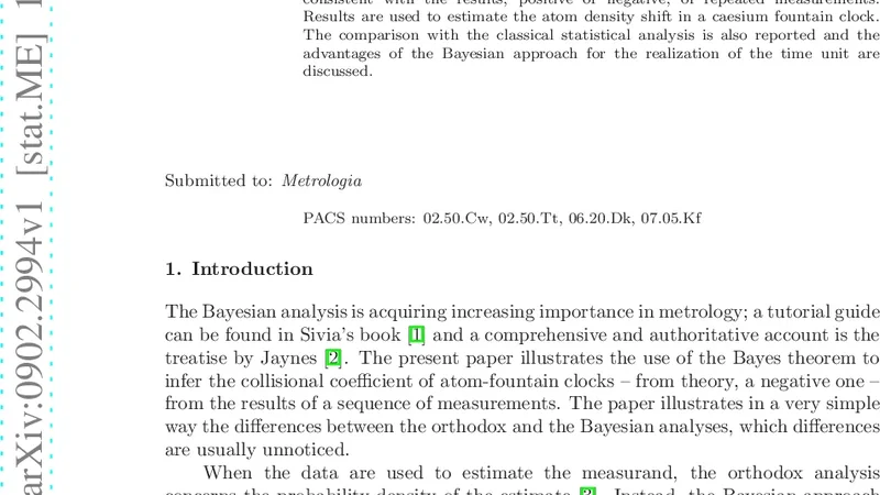 Bayesian inference of a negative quantity from positive measurement   results