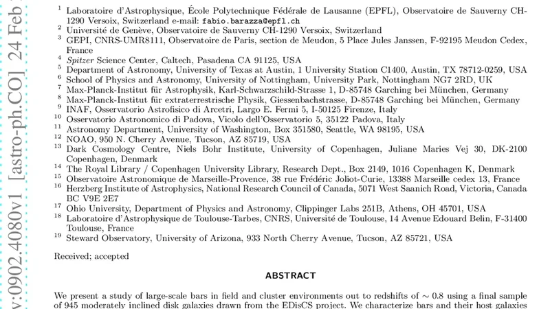 Frequency and properties of bars in cluster and field galaxies at   intermediate redshifts