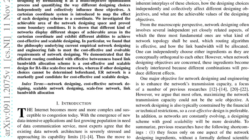A scientific understanding of network designing