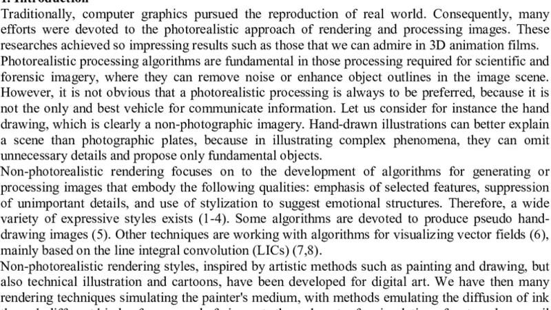 Non-photorealistic image processing: an Impressionist rendering