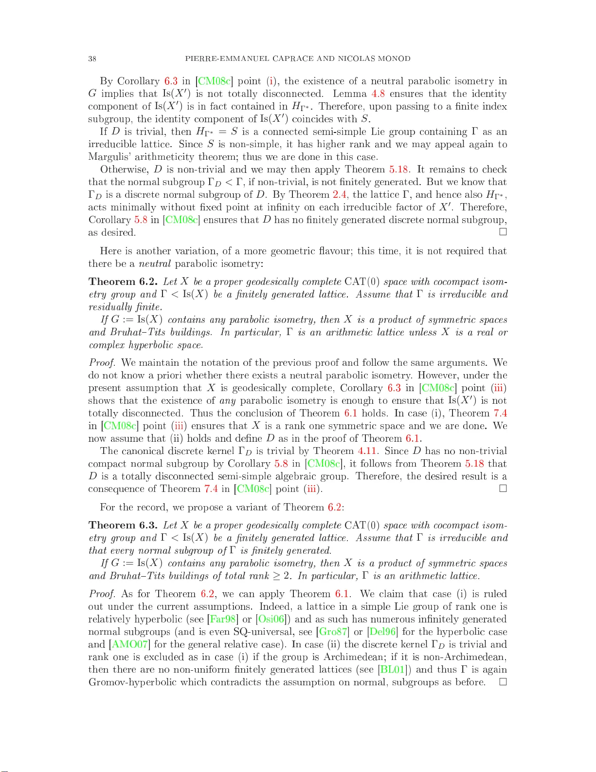 Isometry groups of non-positively curved spaces: discrete subgroups