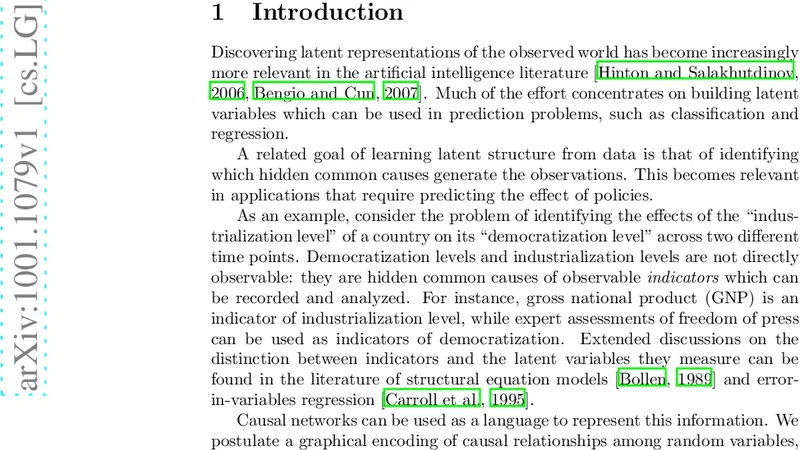Measuring Latent Causal Structure