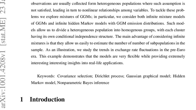 이질적 표본을 위한 희소 공분산 추정