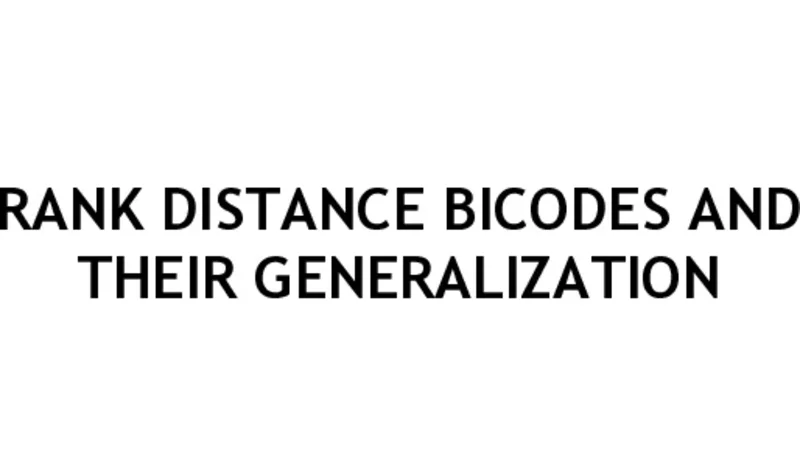 Rank Distance Bicodes and their Generalization