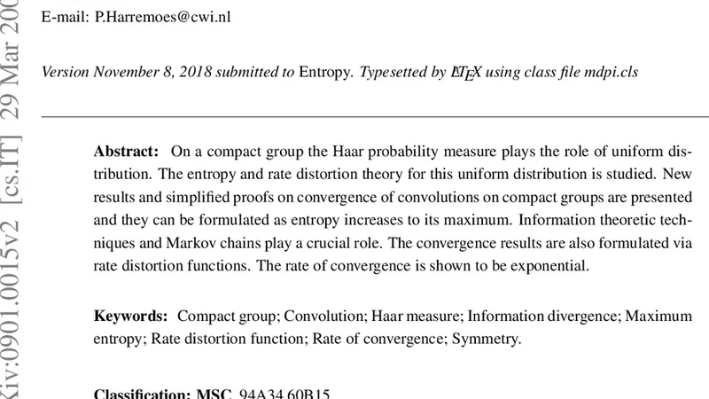 Maximum Entropy on Compact Groups