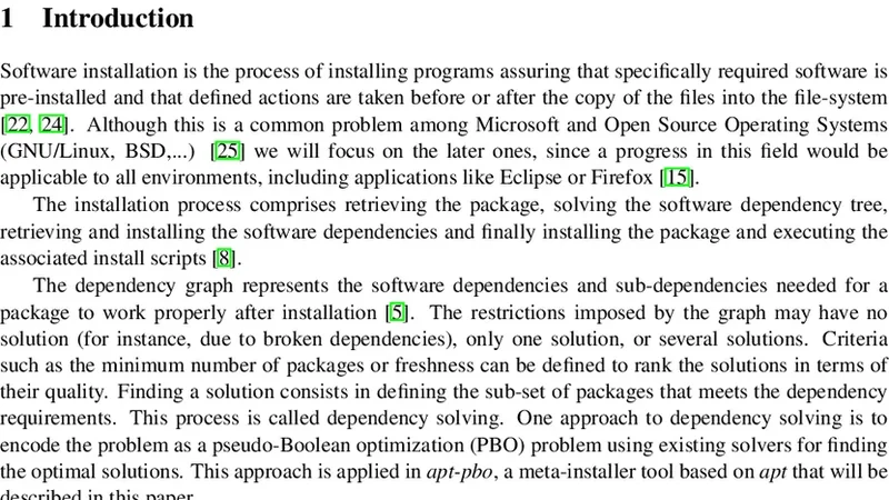 Comparison of PBO solvers in a dependency solving domain