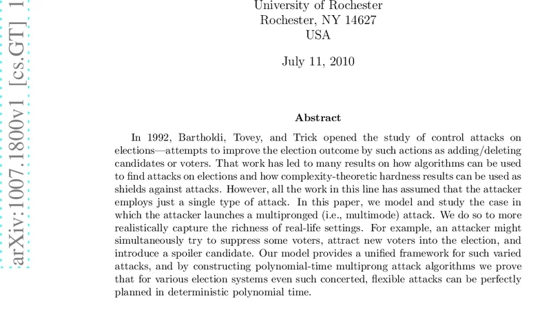 Multimode Control Attacks on Elections