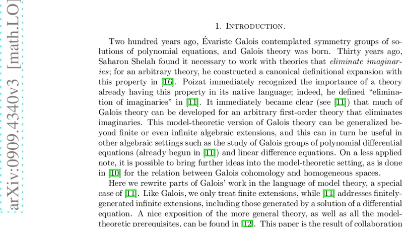 An invitation to model-theoretic Galois theory