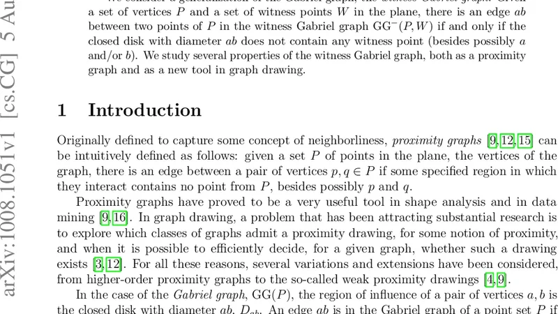 Witness Gabriel Graphs