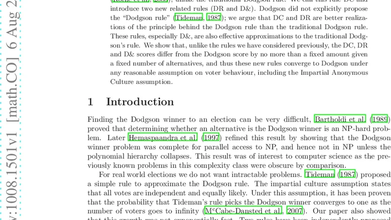 Dodgsons Rule Approximations and Absurdity