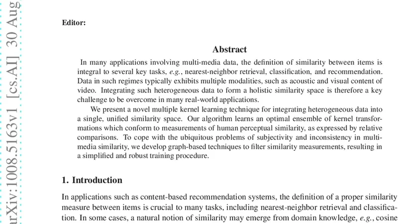 Learning Multi-modal Similarity