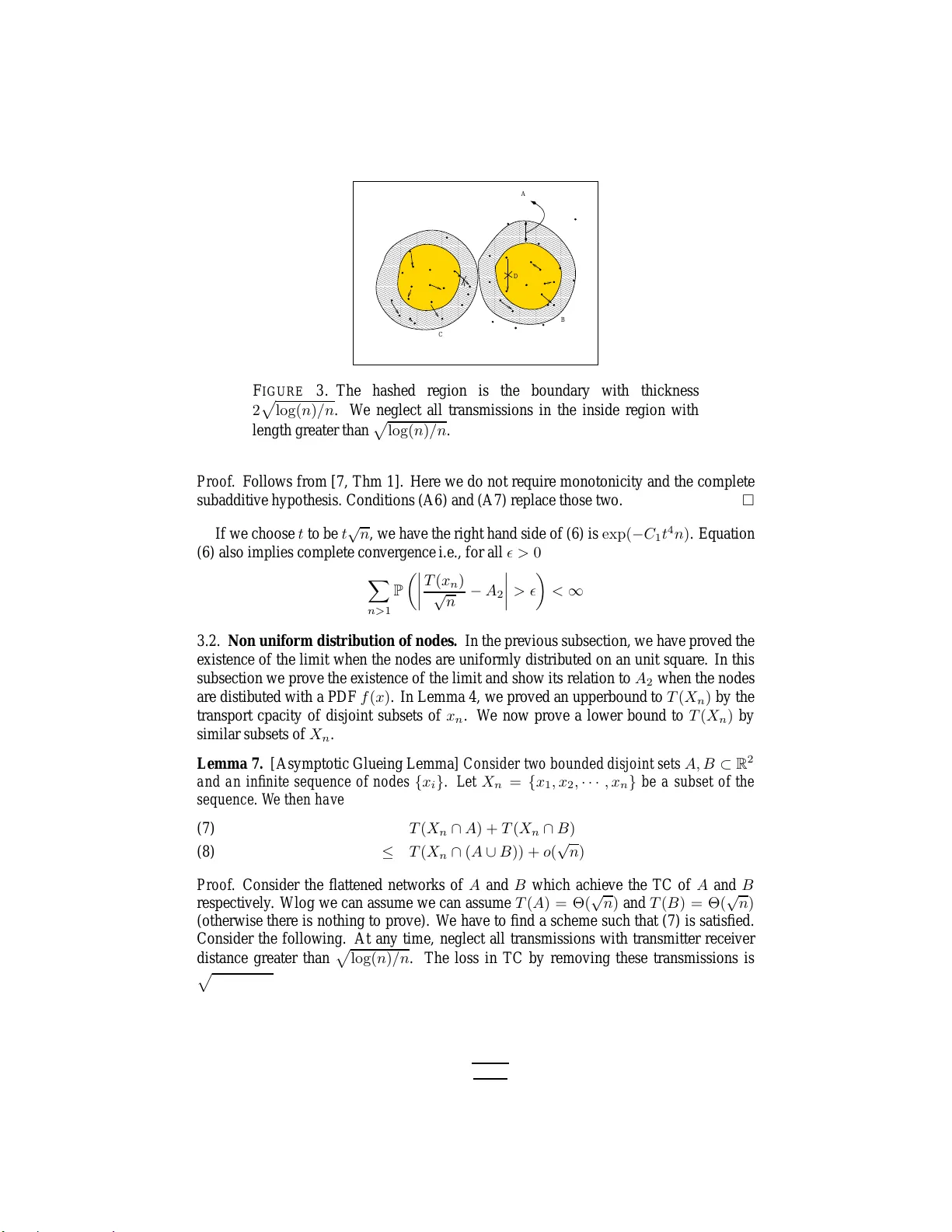 The Transport Capacity of a Wireless Network is a Subadditive Euclidean   Functional