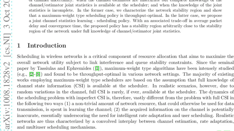 Scheduling with Rate Adaptation under Incomplete Knowledge of   Channel/Estimator Statistics