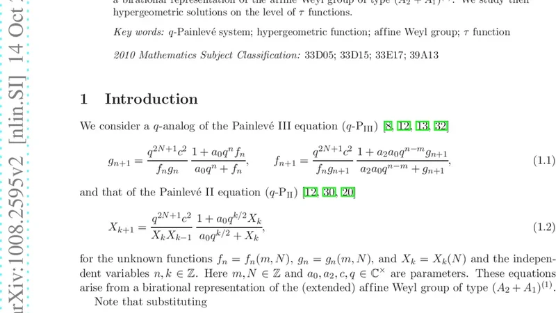 Hypergeometric $tau$ Function of the $q$-Painleve Systems of Type   $(A_2+A_1)^{(1)}$
