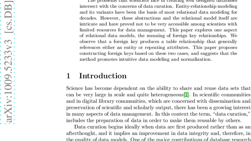 A Simple Abstraction for Data Modeling