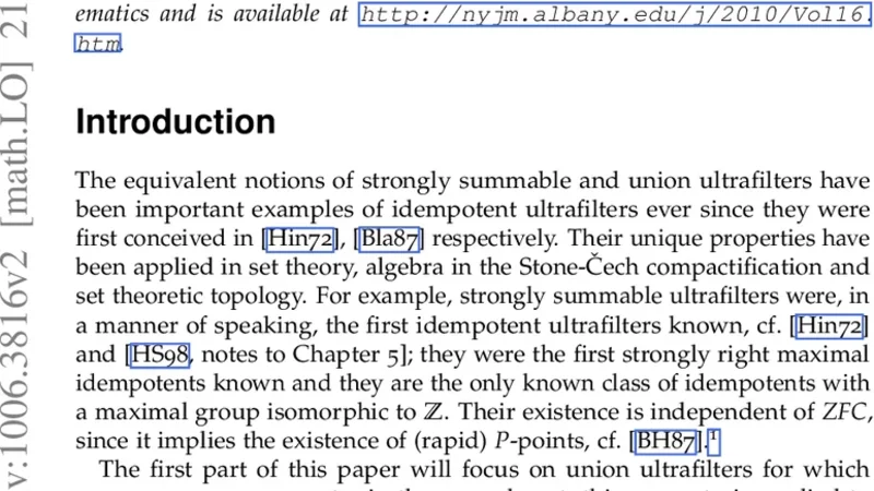 강하게 합산 가능한 초필터의 새로운 전개