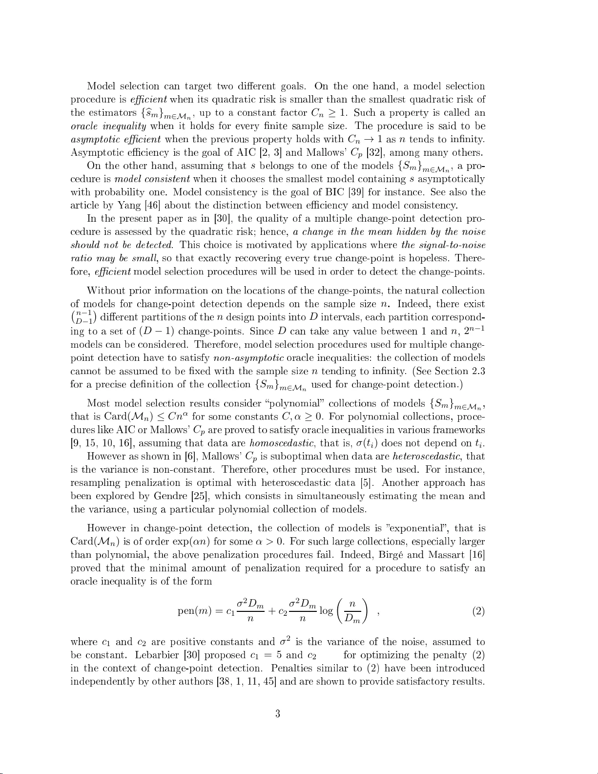 Segmentation of the mean of heteroscedastic data via cross-validation