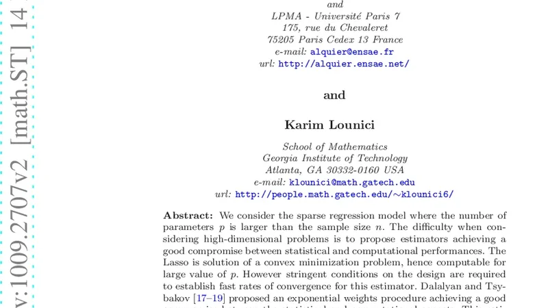 Pac-bayesian bounds for sparse regression estimation with exponential   weights