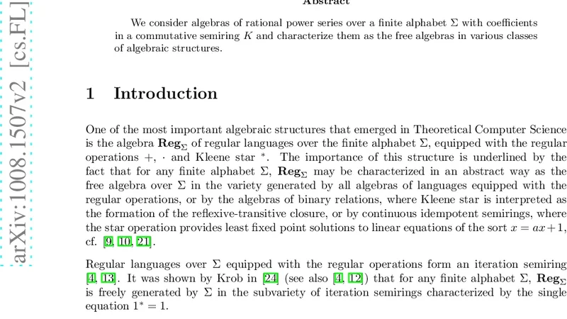 Free iterative and iteration K-semialgebras