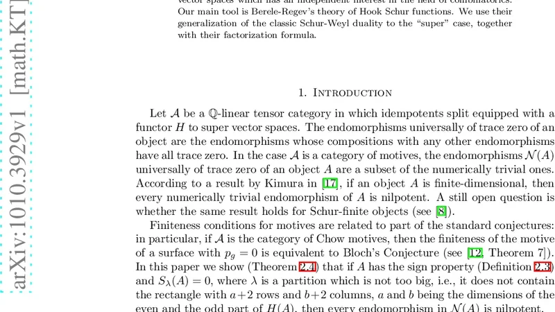 Schur-finiteness and endomorphisms universally of trace zero via certain   trace relations
