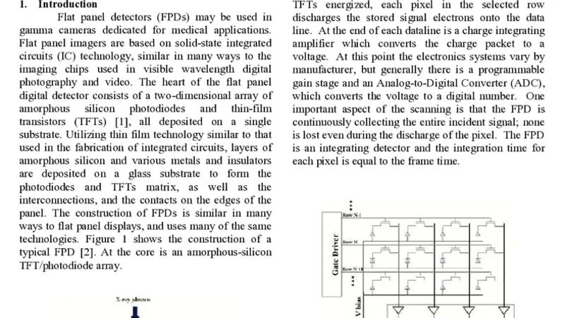 Design of Thin-Film-Transistor (TFT) arrays using current mirror   circuits for Flat Panel Detectors (FPDs)