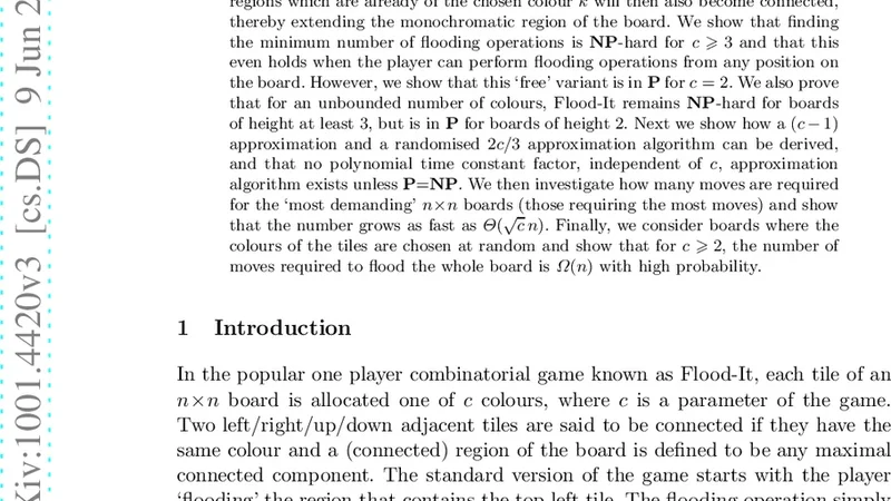 The Complexity of Flood Filling Games