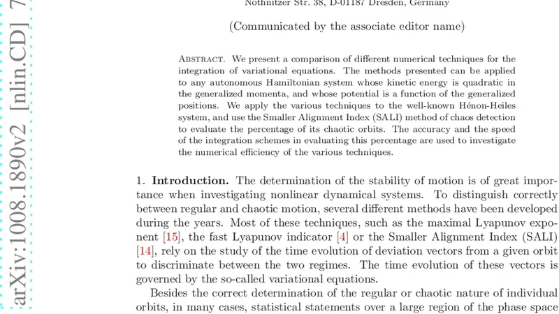 Comparing the efficiency of numerical techniques for the integration of   variational equations