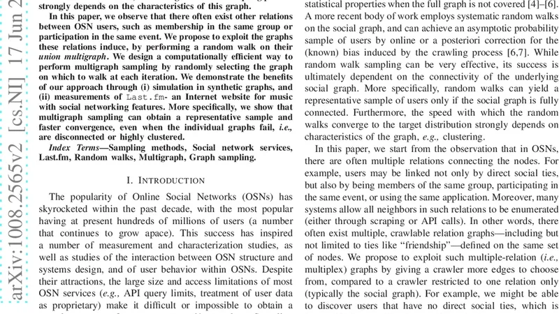 Multigraph Sampling of Online Social Networks
