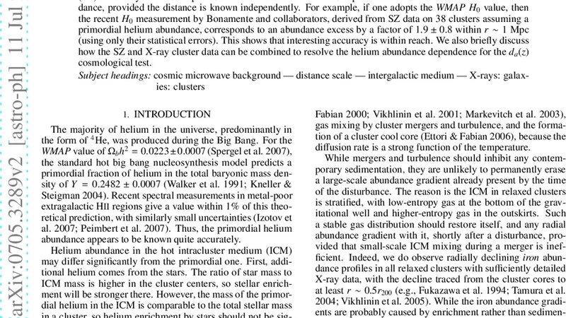 Helium abundance in galaxy clusters and Sunyaev-Zeldovich effect