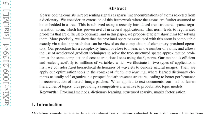 Proximal Methods for Hierarchical Sparse Coding