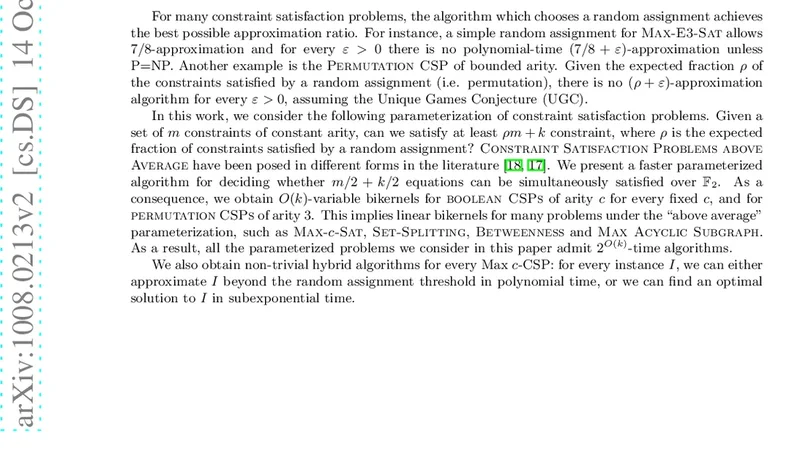 Improved Parameterized Algorithms for Constraint Satisfaction